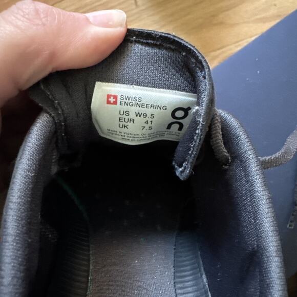 Women’s On Cloud X Running Shoes Black Asphalt Size 9.5 - Picture 8 of 10